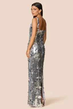 Love Nookie Seraphine Gown in Silver Size M / AU10 for rent on The Volte - image 3