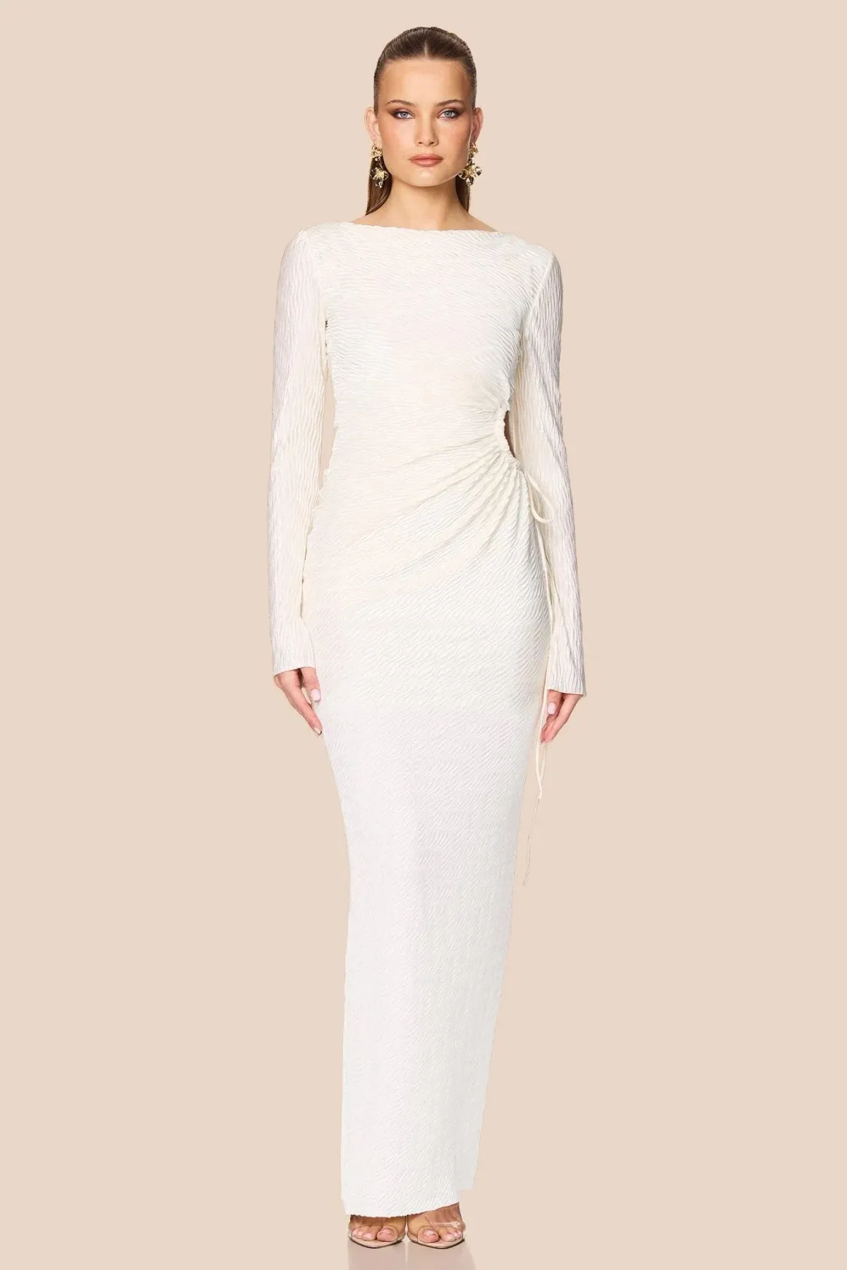 Love Nookie Mirage LS Gown Cream Size 8 - Image 2