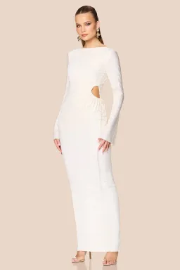 Love Nookie Mirage LS Gown Cream Size 8 for rent on The Volte - image 1