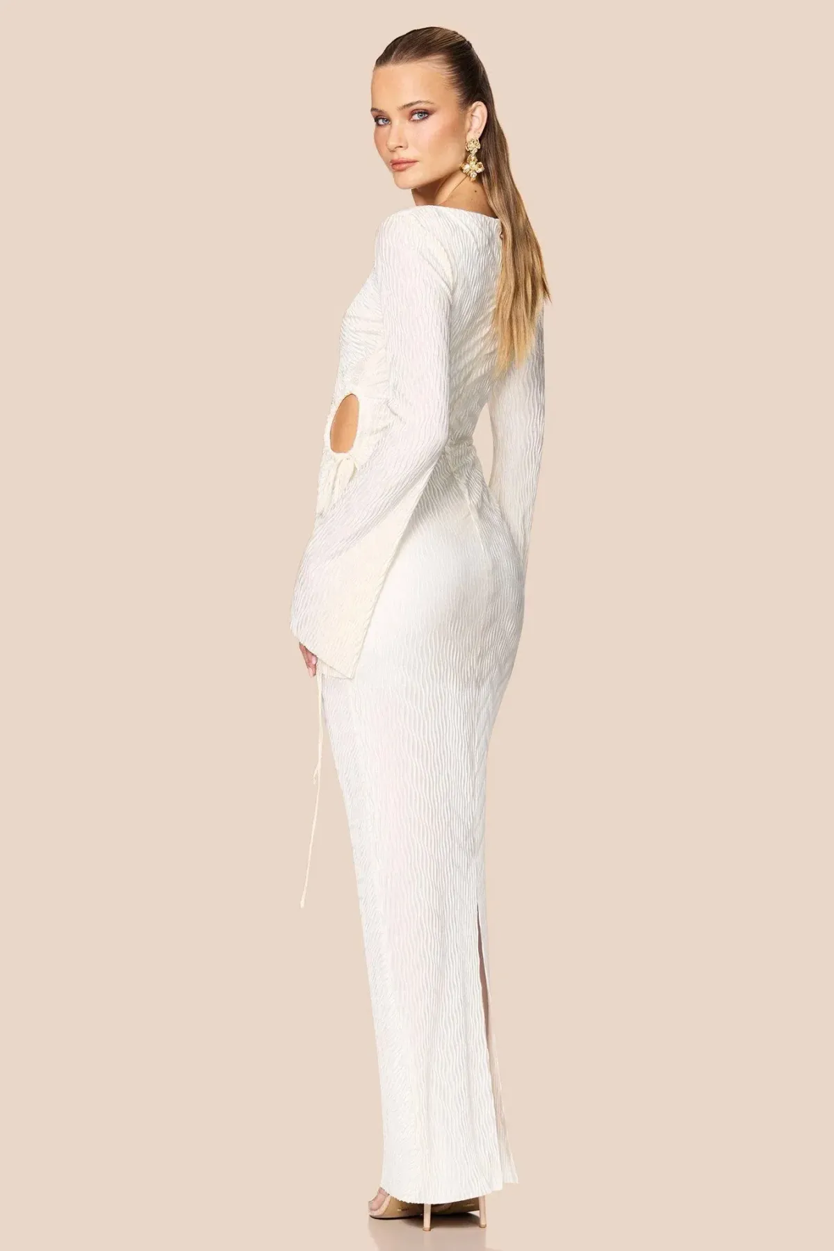 Love Nookie Mirage LS Gown Cream Size 8 - Image 3