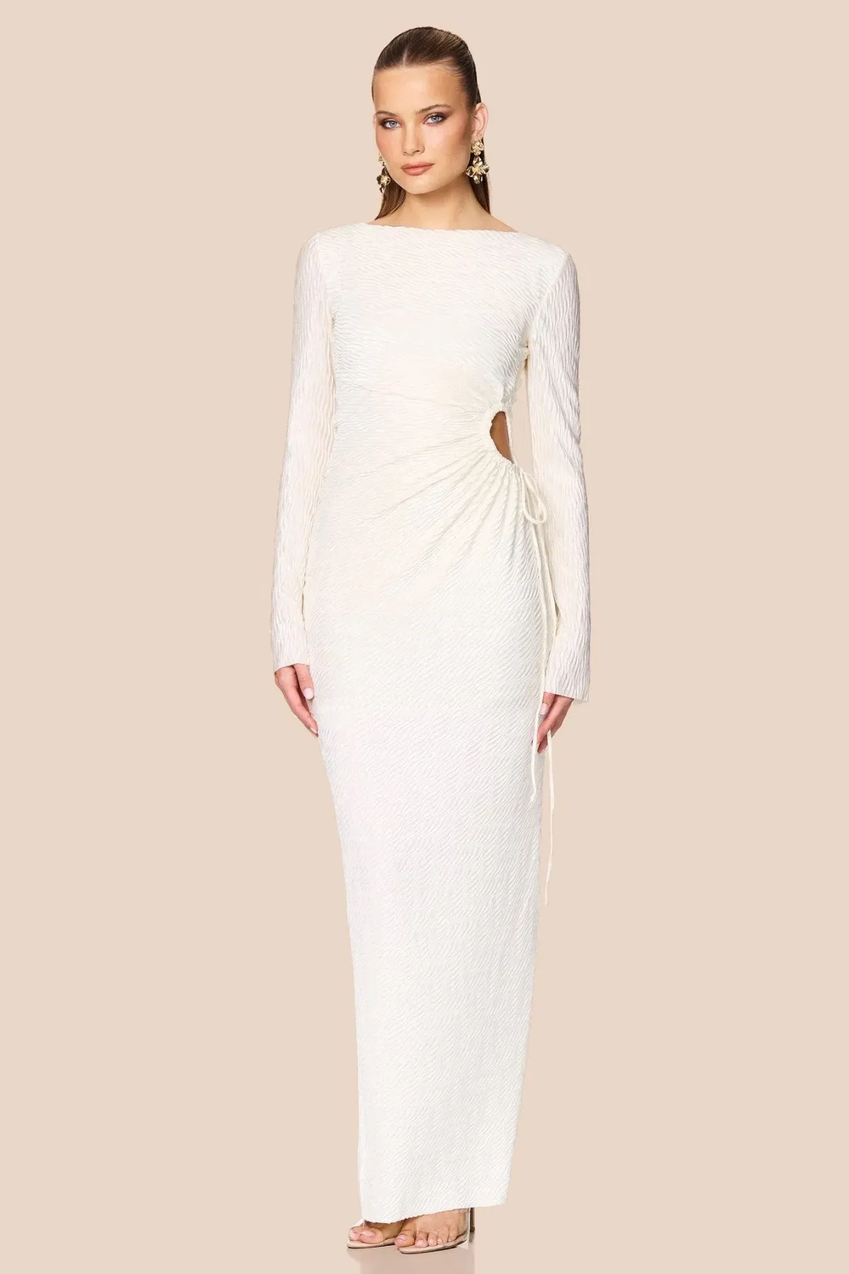 Love Nookie Mirage LS Gown Cream Size 8 - Image 4