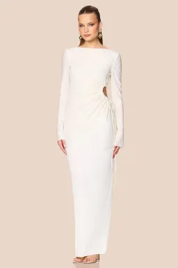 Love Nookie Mirage LS Gown Cream Size 8 for rent on The Volte - image 4