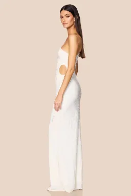 Love Nookie Mirage O/S Maxi Dress in Cream Size AU 10 for rent on The Volte - image 3