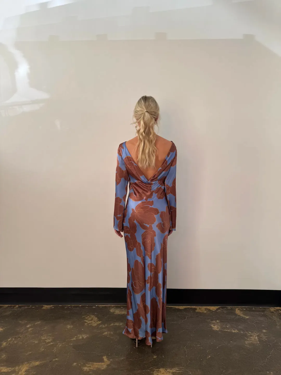 Pasduchas Lucent Sleeve Midi Dress Floral Size AU 12 for rent on The Volte - main image