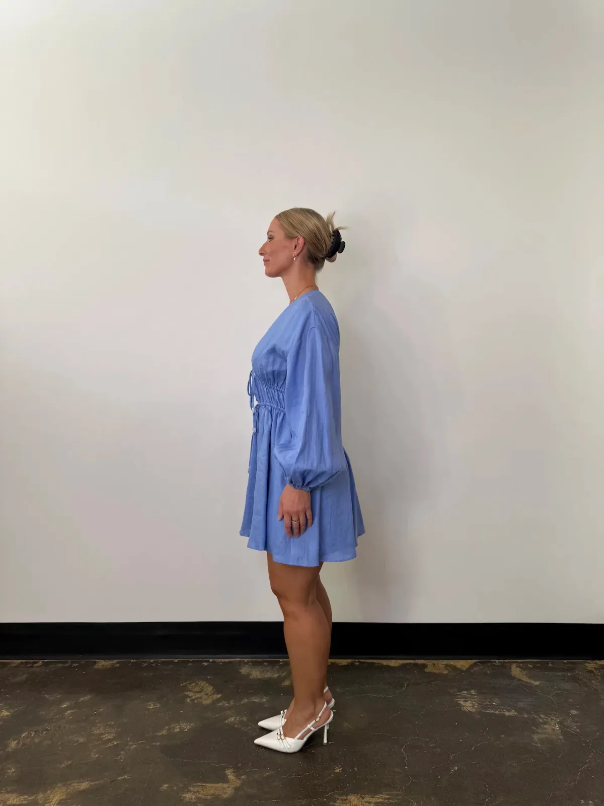 Pasduchas Vera Mini Dress Blue Size 12 - Image 2