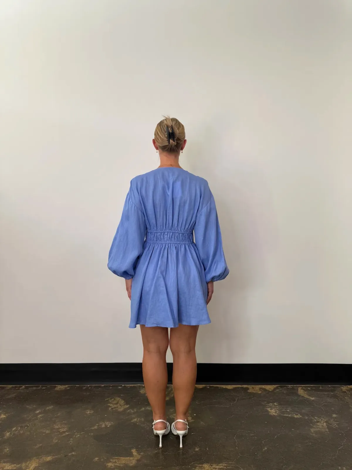 Pasduchas Vera Mini Dress Blue Size 12 - Image 3