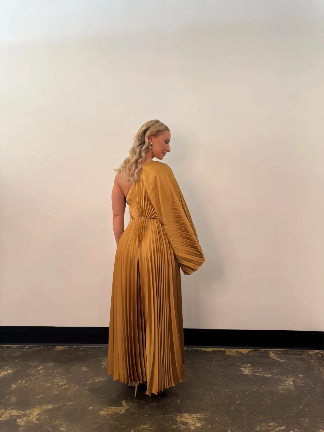 Acler Sadgill Maxi Dress Caramel Size 14 for rent on The Volte - main image