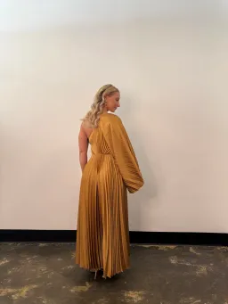 Acler Sadgill Maxi Dress Caramel Size 14 for rent on The Volte - image 3