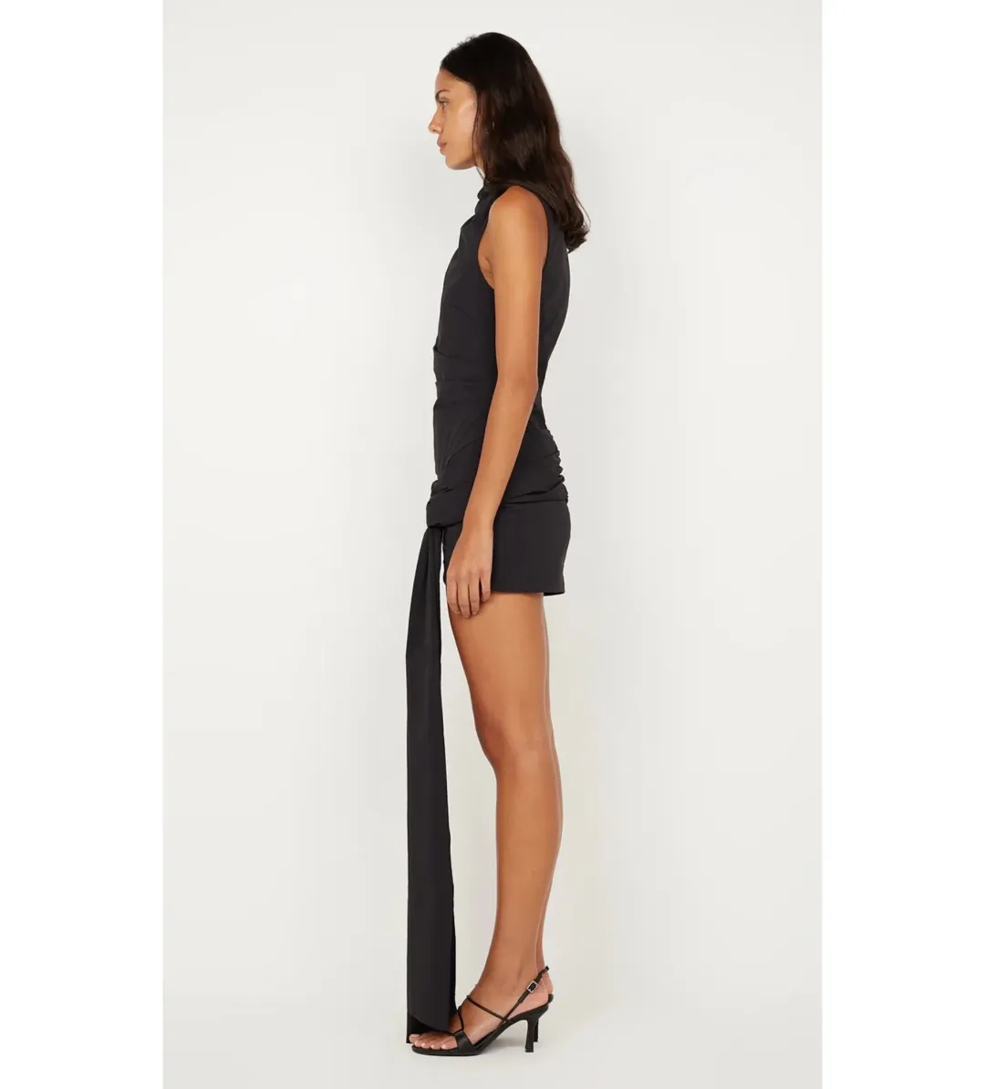 Bec & Bridge Domenic Asym Mini Dress Black Size AU 12 for rent on The Volte - main image