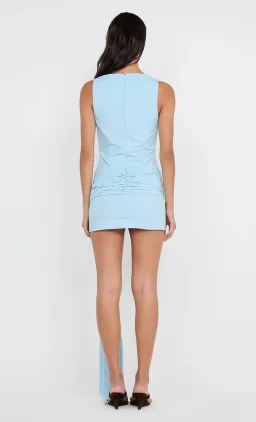 Bec & Bridge Domenic Asym Mini Dress Sky Blue Size AU 10 for rent on The Volte - image 3