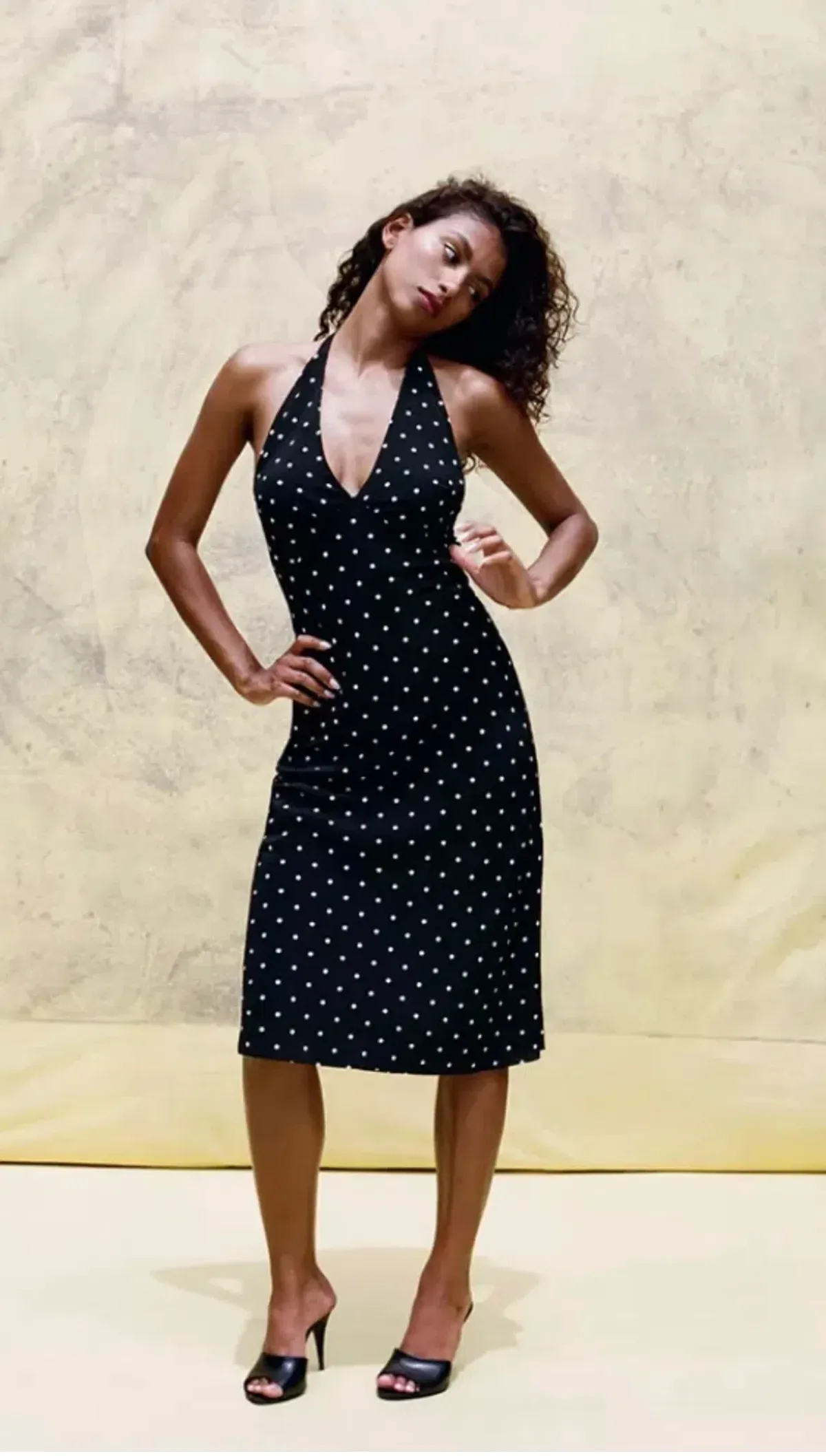 Realisation Par The Sadie Midi dress in Petite Spot Size 8/S - Image 3