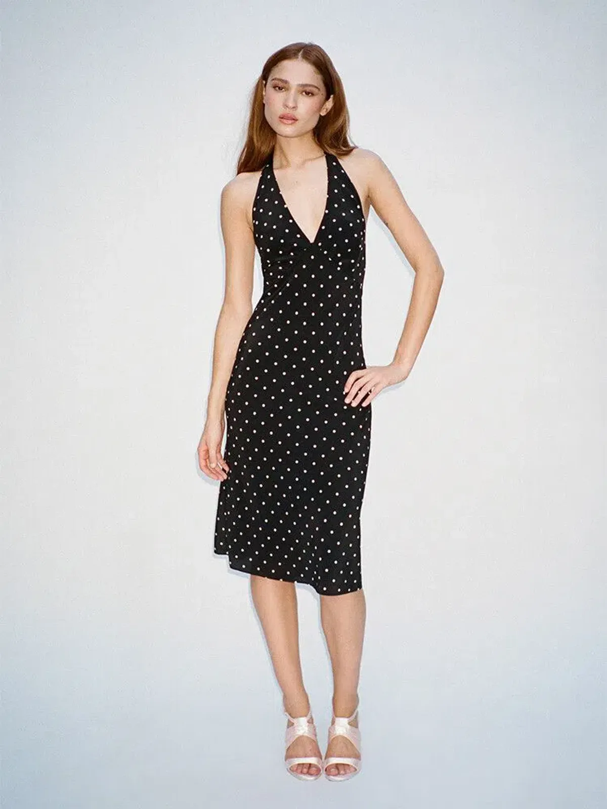 Realisation Par The Sadie Midi dress in Petite Spot Size 8/S - Image 1