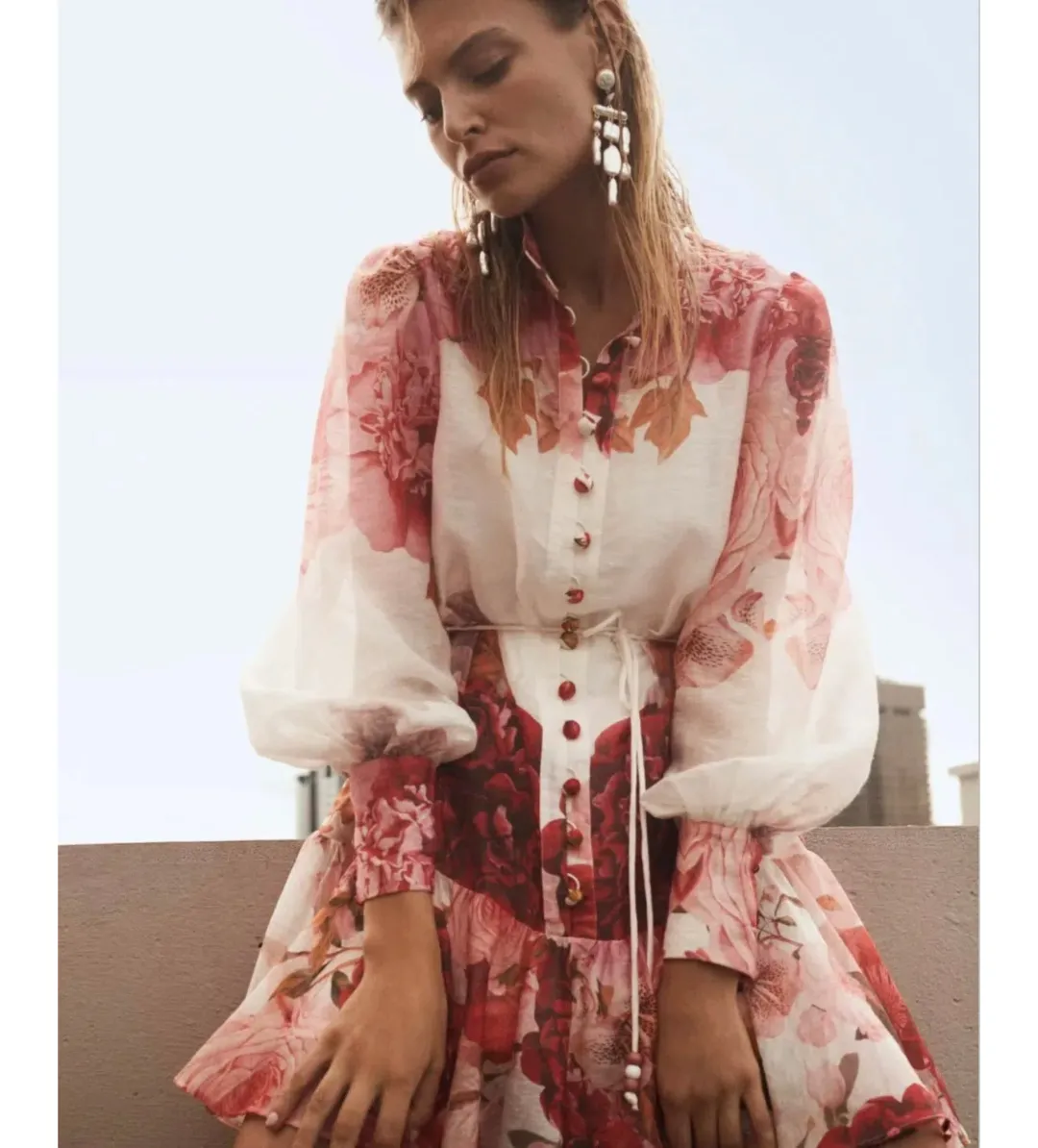 Sheike J’adore Mini Dress Floral Size AU 12 for rent on The Volte - main image