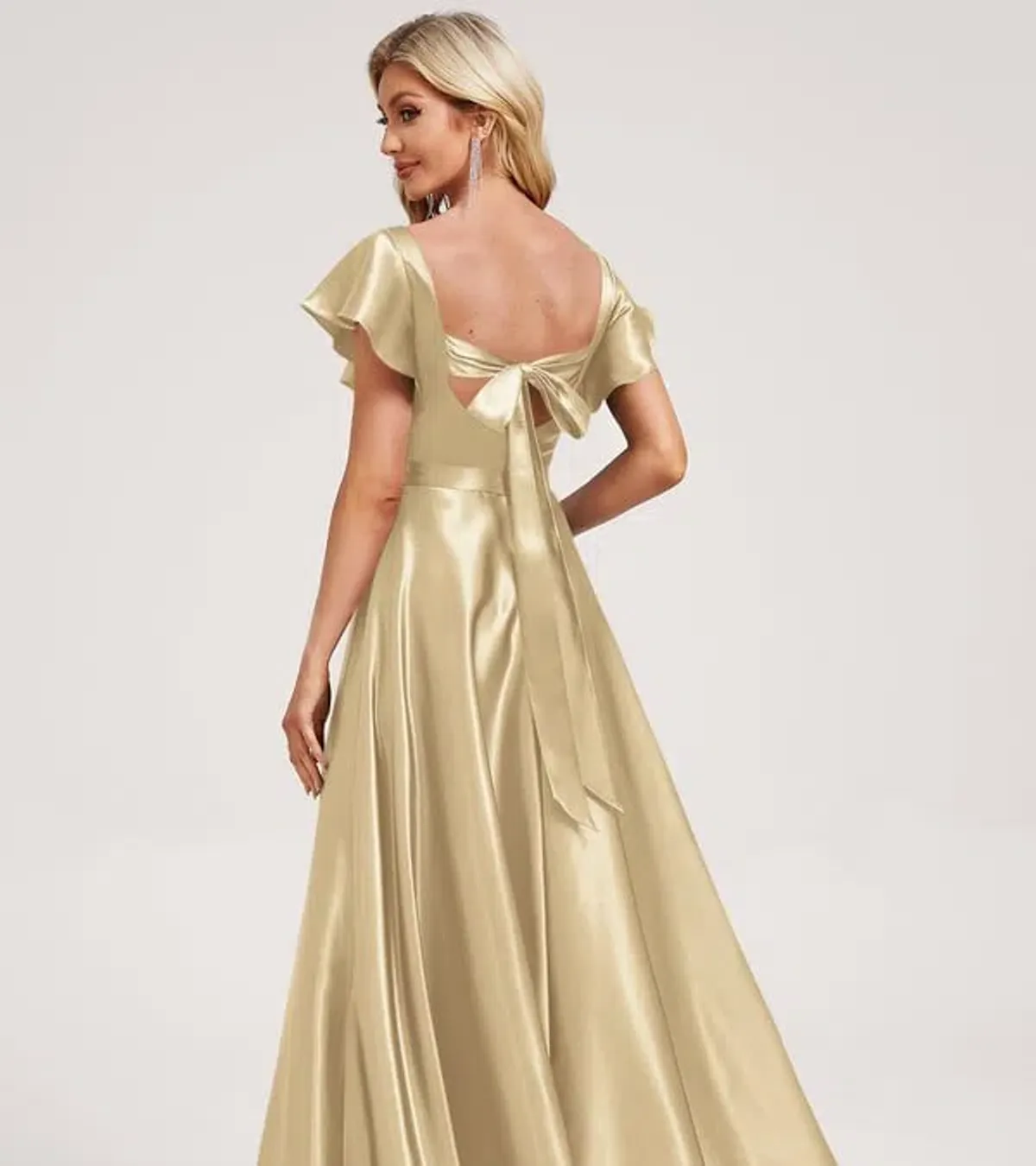 JJ'S House Champagne Dress Gold Size AU22 - Image 2