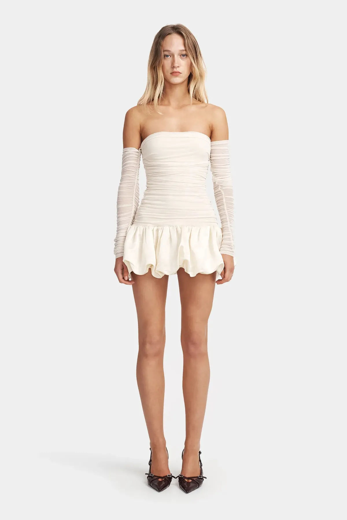 Hansen and Gretel Taglioni Dress in Pearl Size 6 for rent on The Volte - main image