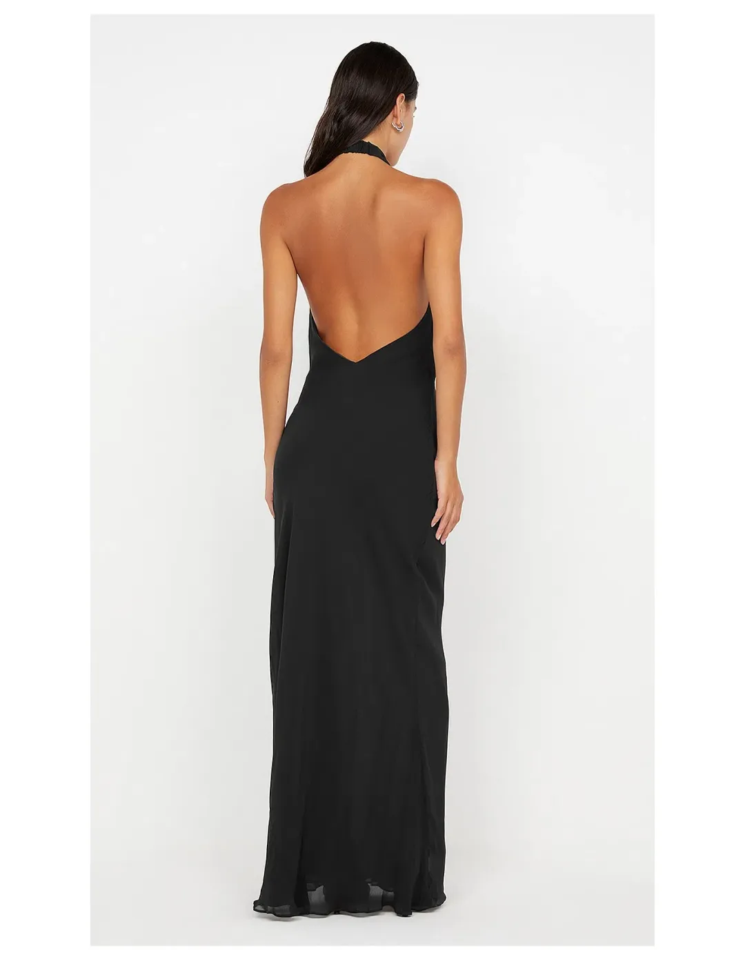 Bec and Bridge Soneva Wrap Halter Dress in Black Size S / AU 8 for rent on The Volte - main image