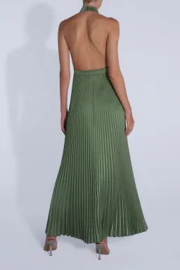 Lidee Woman Chateau Gown Maxi Dress in Moss Size AU 8 for rent on The Volte - image 3