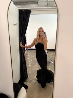 L'idee Woman Ramblas Midi Dress Black Size 8 for rent on The Volte - image 4