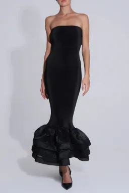 L'idee Woman Ramblas Midi Dress Black Size 8 for rent on The Volte - image 3