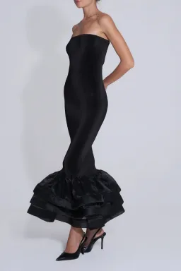 L'idee Woman Ramblas Midi Dress Black Size 8 for rent on The Volte - image 2