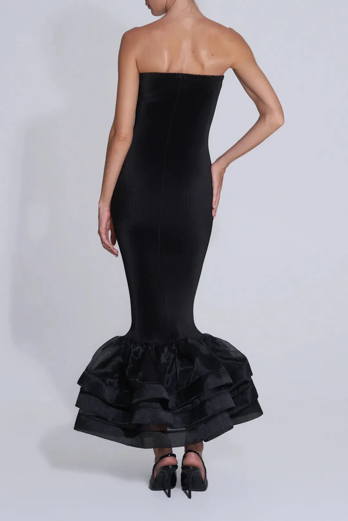 L'idee Woman Ramblas Midi Dress Black Size 8 - Image 5