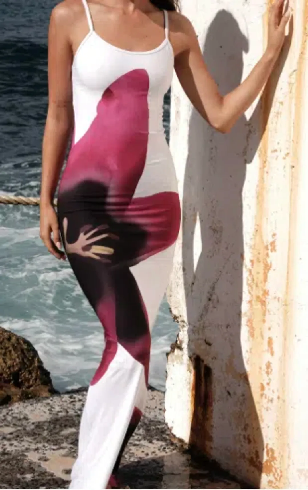 With Harper Lu White Lily Maxi Dress Size AU 10 for rent on The Volte - main image