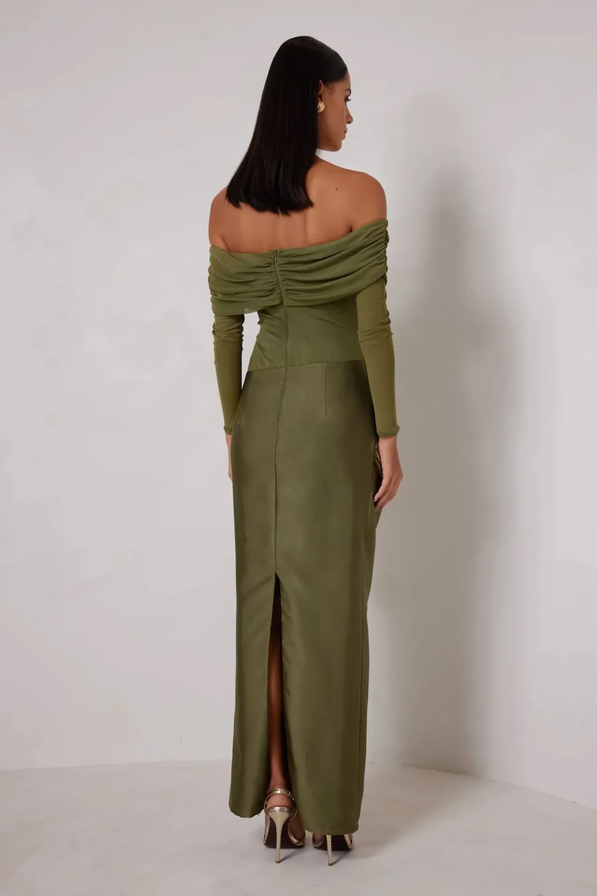 ELLE ZEITOUNE AMY OLIVE MAXI / GREEN / SIZE 8 - Image 2