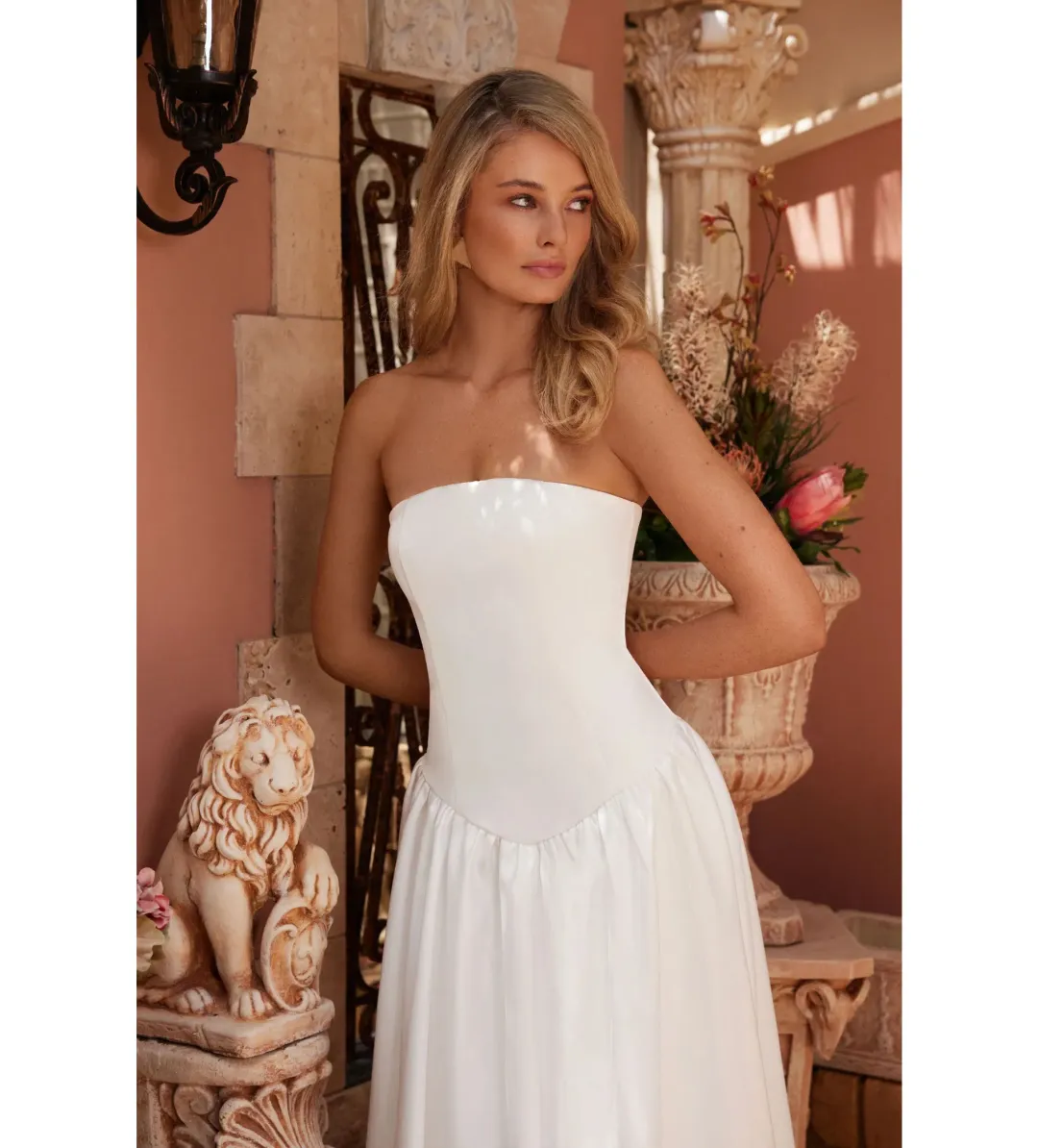 Elle Zeitoune Maggie Midi Dress White Size AU 8 for rent on The Volte - main image