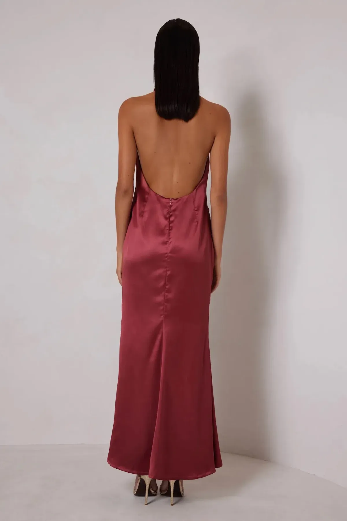 Elle Zeitoune Yvette Maxi Dress in Rust Size 8 - Image 3