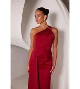 Elle Zeitoune Rhea Maxi Gown in Wine Size AU 14 for rent on The Volte - image 2