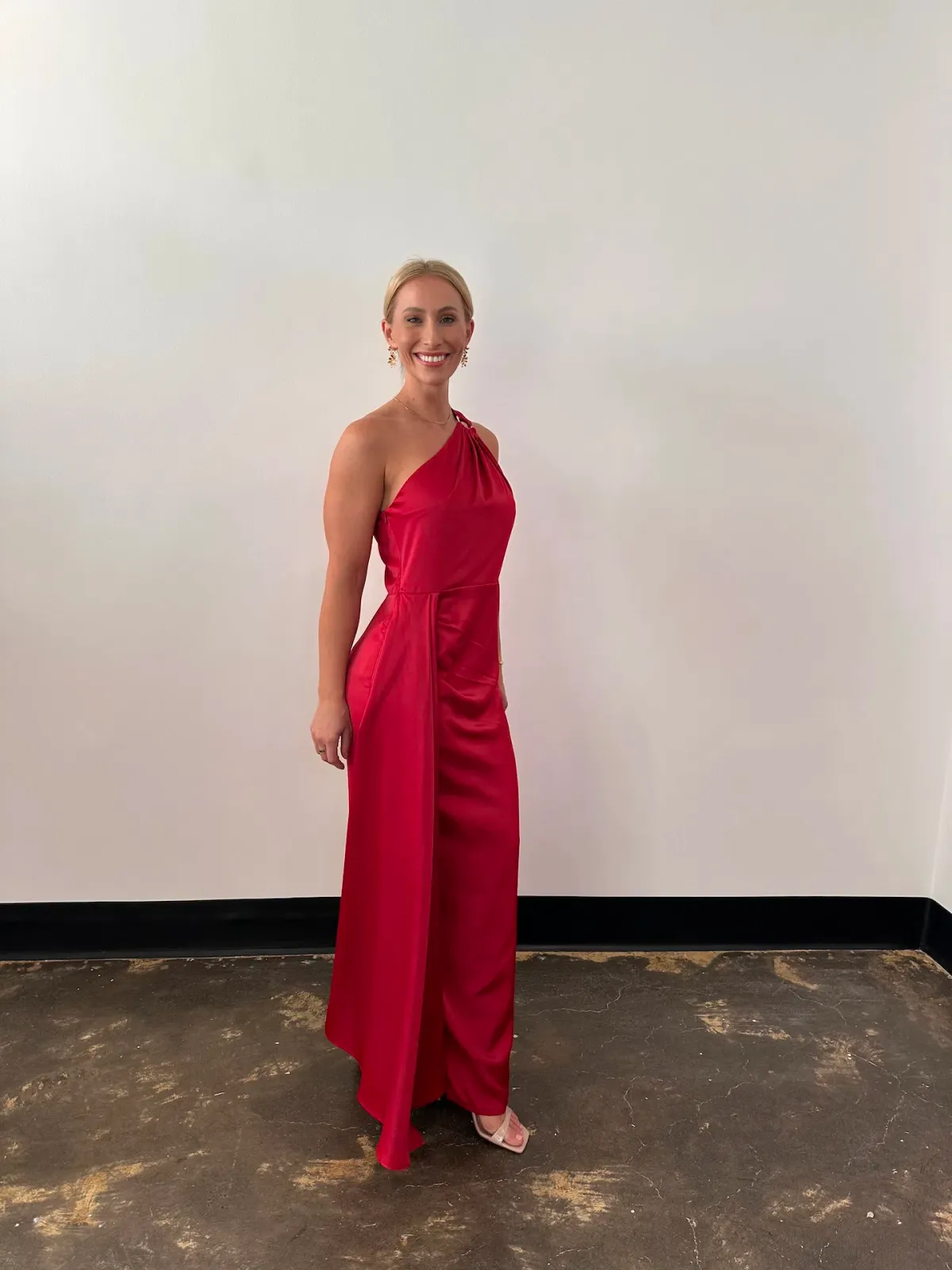 Elle Zeitoune Rhea Maxi Gown in Wine Size AU 14 - Image 1
