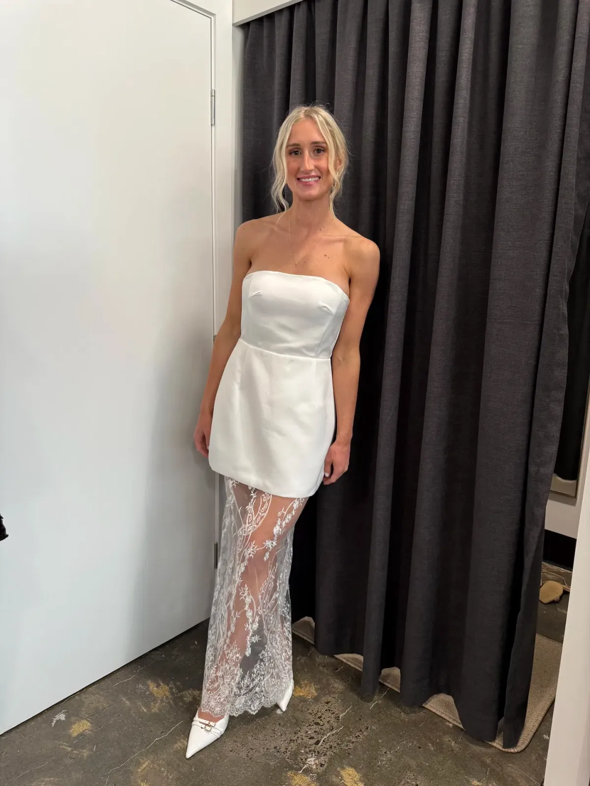 Elle Zeitoune Janice Maxi Dress White Size 6 - Image 4