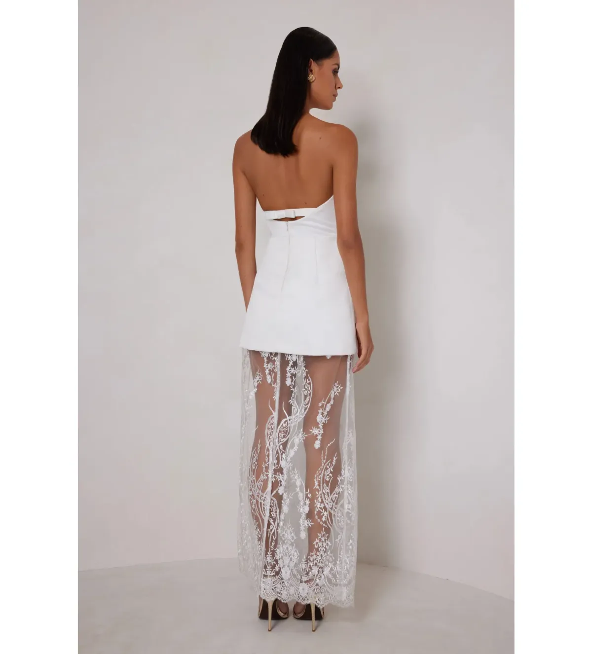 Elle Zeitoune Janice Maxi Dress White Size 6 - Image 3