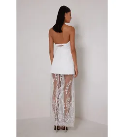 Elle Zeitoune Janice Maxi Dress White Size 6 for rent on The Volte - image 2
