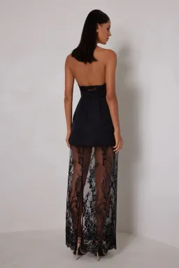 Elle Zeitoune Janice Mini Dress in Black Size AU 8 for rent on The Volte - image 2