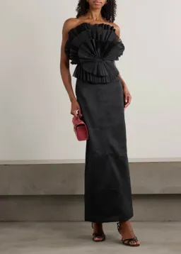 Aje Kira Midi Dress Black Size AU 10 for rent on The Volte - image 1