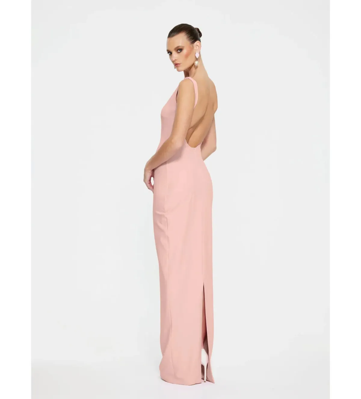 Effie Kats Verona Gown in Blush Size M/AU 10 - Image 3