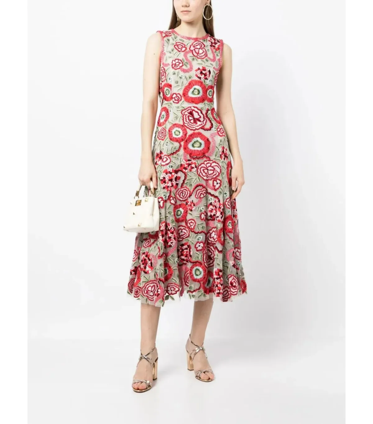 Rachel Gilbert Gigi Midi Dress Multi Size AU 12 - Image 1