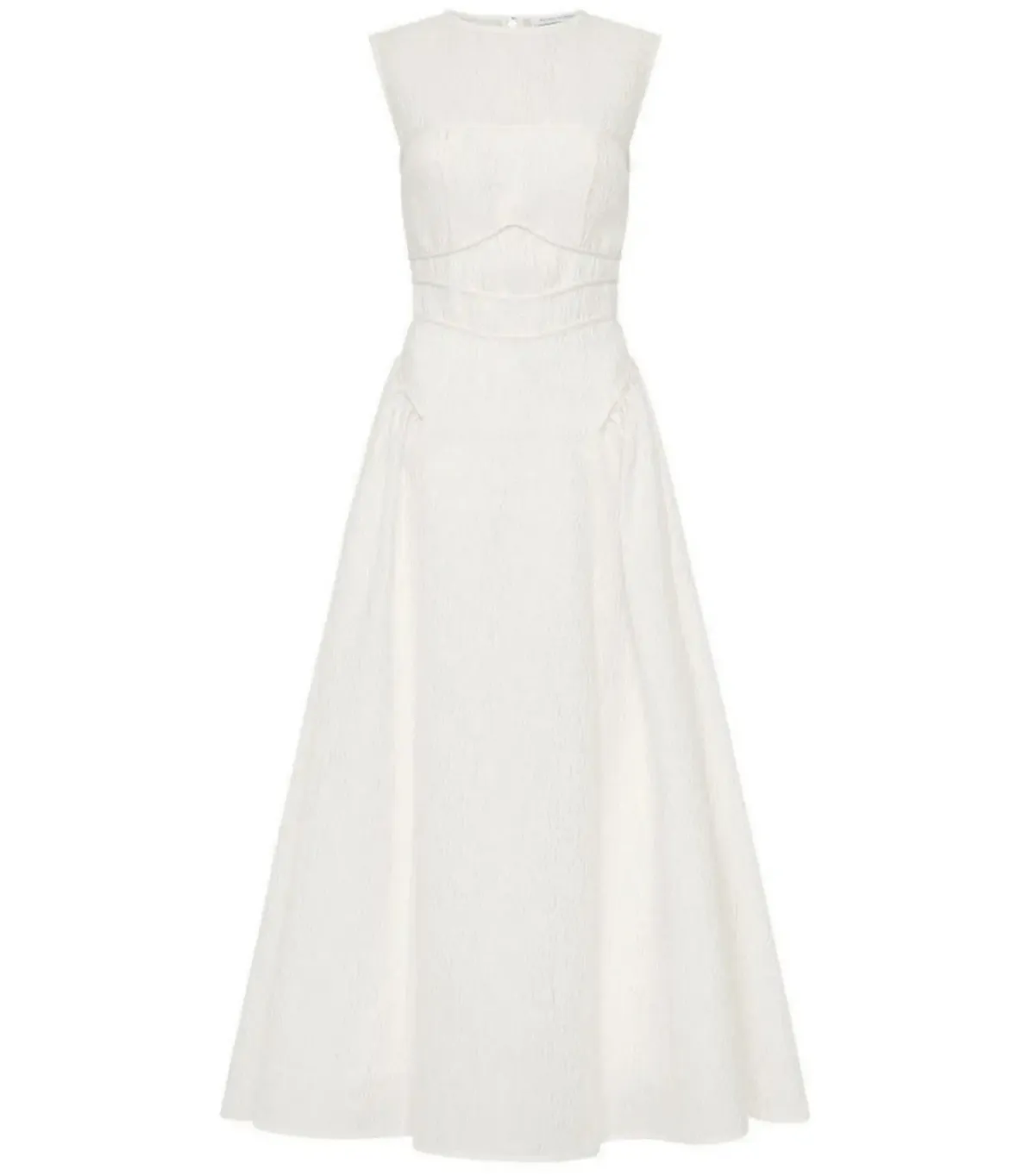 Rachel Gilbert Sophie Midi Dress White Size AU 10 - Image 1