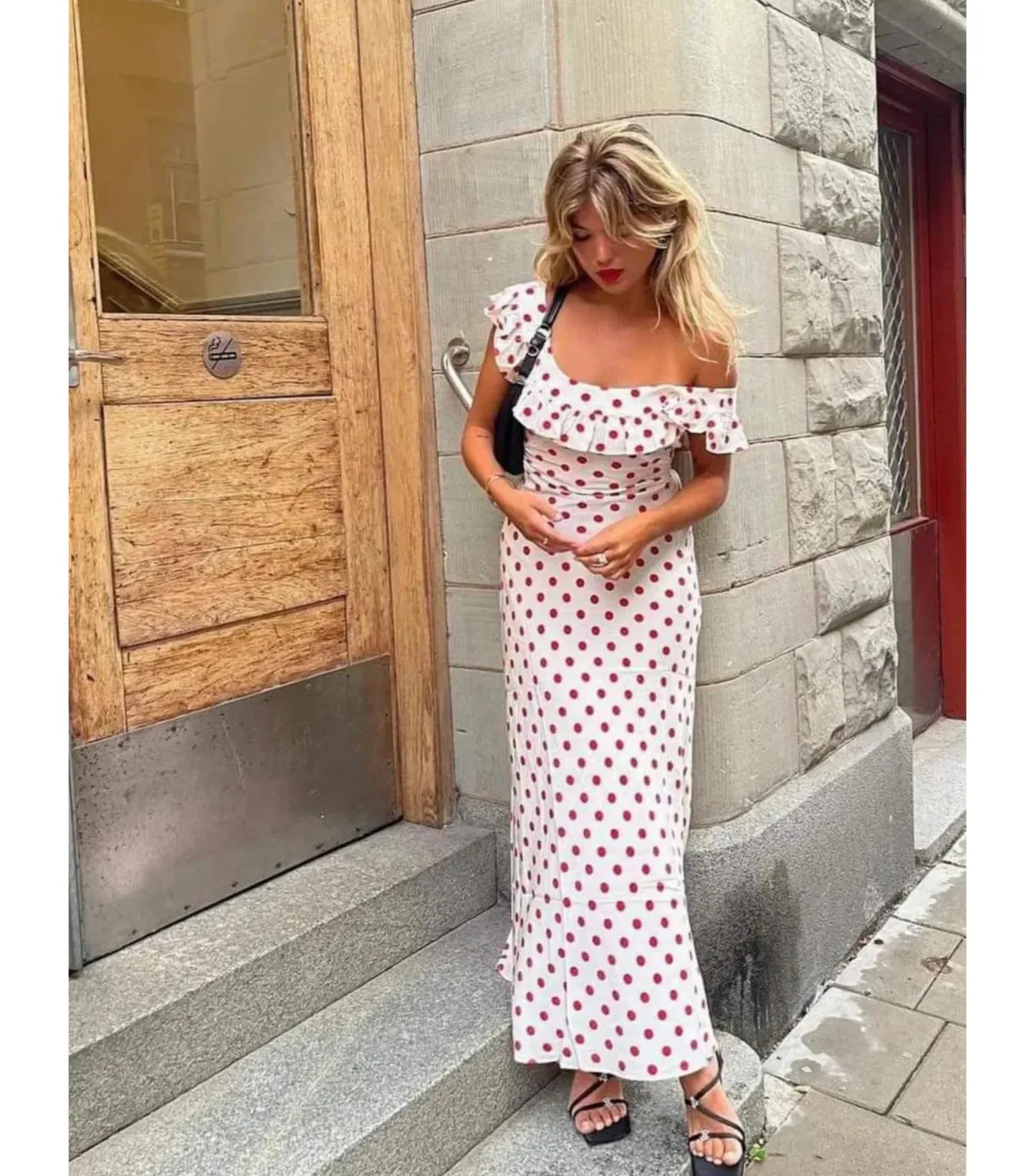 Realisation Par Claudia Maxi Dress Super Dot Size AU 10 - Image 1