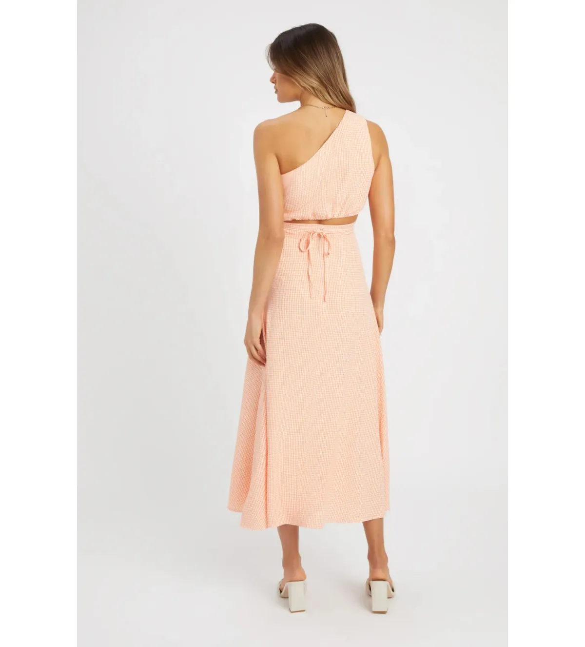 Kookai Brady Tie Top and Midi Skirt Set in Multi Size AU 12 - Image 2