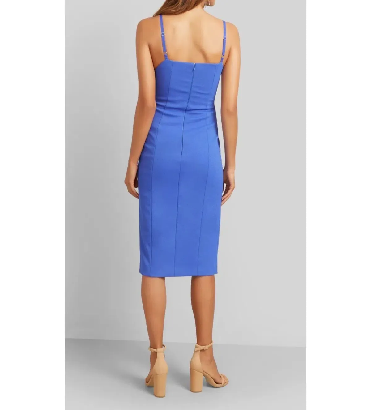 Kookai Oleema Midi Dress Blue Size 40 AU 12 - Image 2