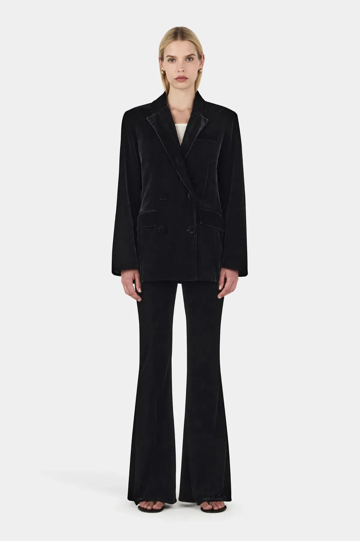 Hansen and Gretel Alistair Velvet Blazer Black Size 12/L - Image 2