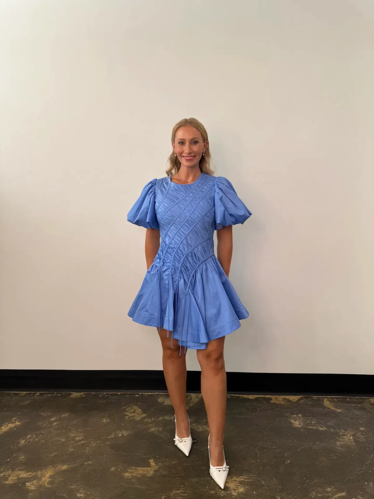 Aje Wisteria Mini Dress Blue Size 10 - Image 1