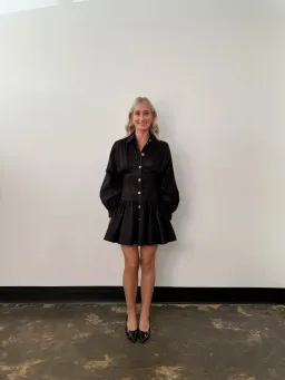 Aje Alexa Long Sleeve Mini Dress / Black / Size 6 for rent on The Volte - image 1