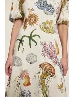 Alemais Sea Midi Dress Size 8 for rent on The Volte - image 4