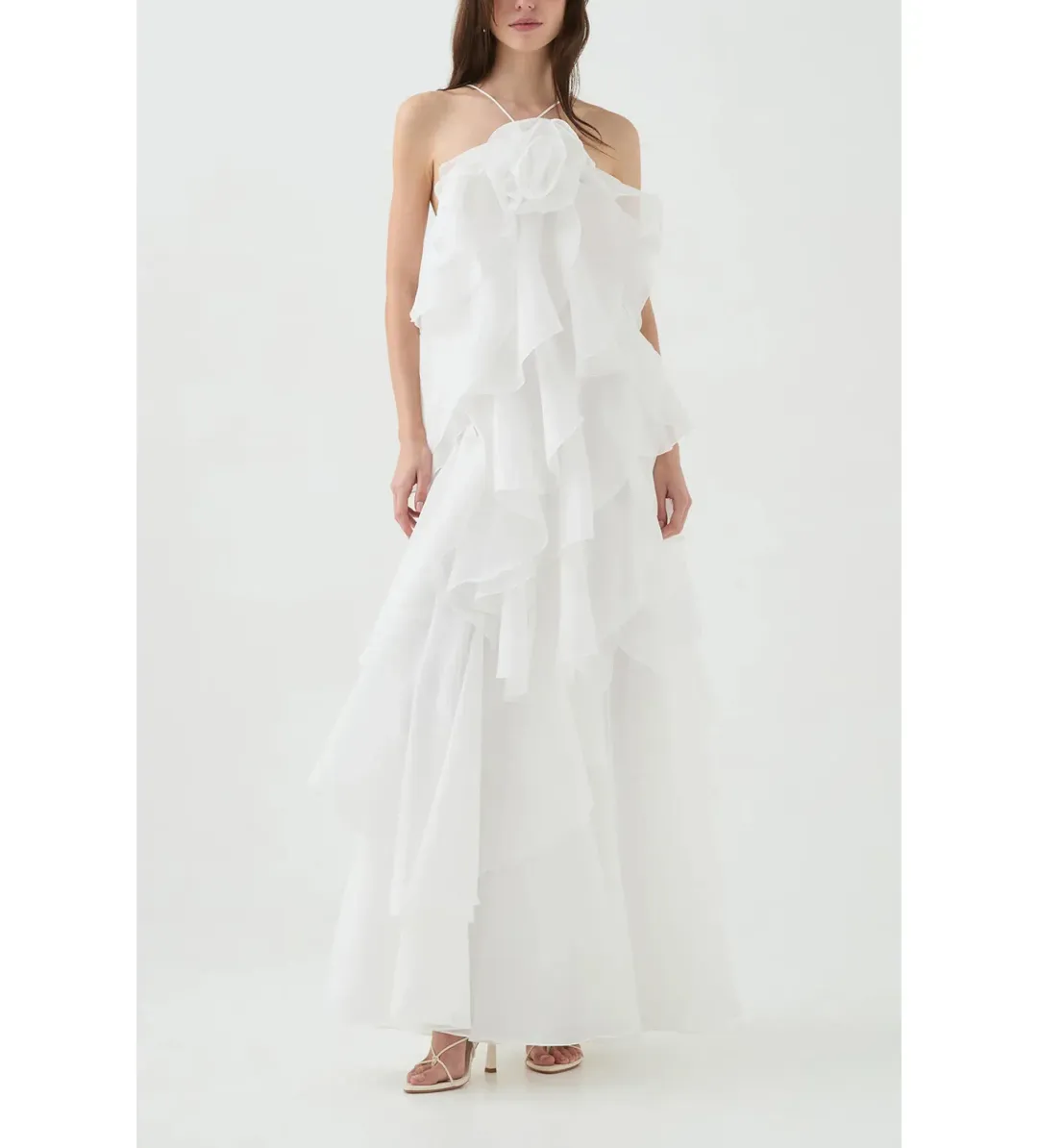 Aje Pandorea Maxi Dress in Ivory Size XXL / AU 16 for rent on The Volte - main image