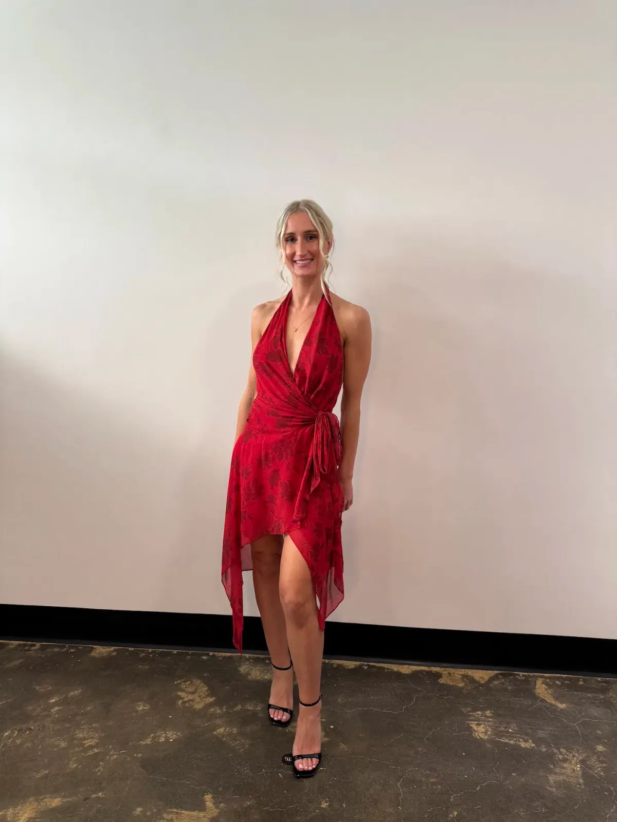 Bec and Bridge Ruby Wrap Midi Dress in Cherry Floral Size AU6 - Image 2