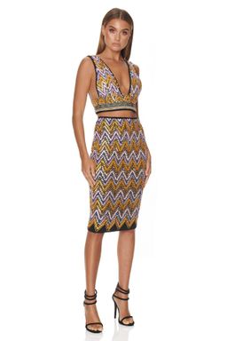 Eliya the Label Malibu Crop Top and Skirt Set Sequin Size 10 for rent on The Volte - image 1