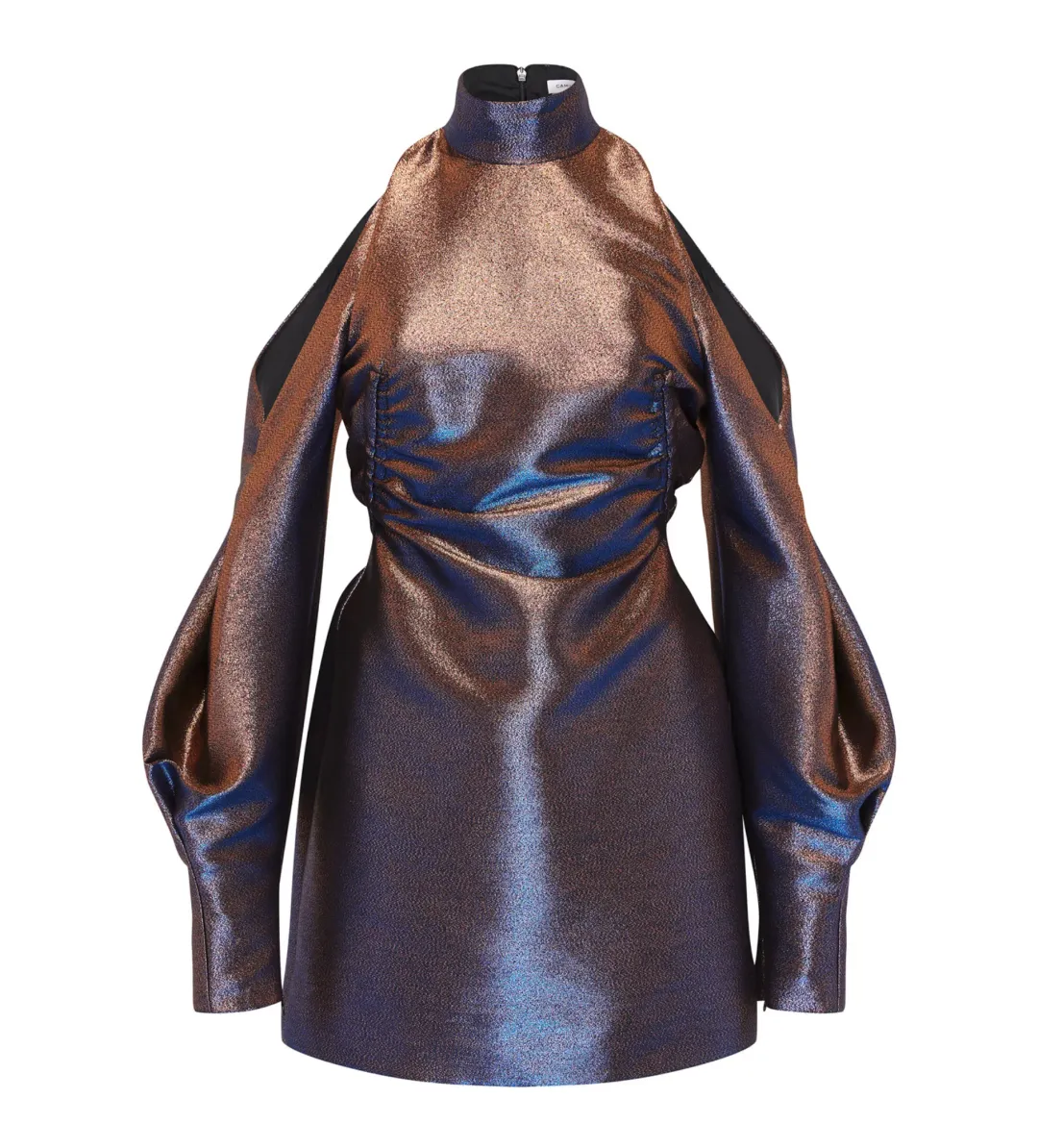Camilla and Marc Bella Mini Dress in Metallic Cobalt Size 4 for rent on The Volte - main image
